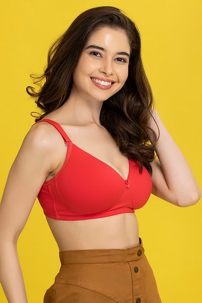Buy Padded Non-Wired Full Cup Multiway T-shirt Bra in Orange