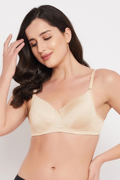Buy Padded Non-Wired Full Cup Multiway Bra in Nude Colour - Lace Online  India, Best Prices, COD - Clovia - BR1000J24