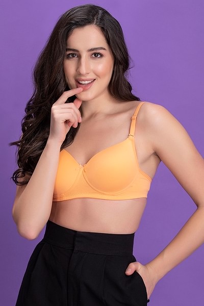 Buy Padded Non-Wired Full Cup Multiway T-shirt Bra in Pastel