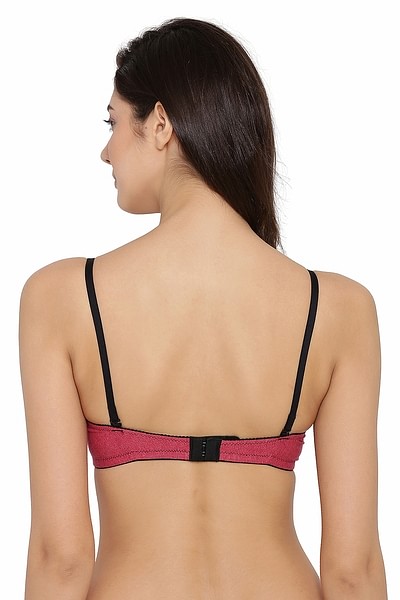 Buy Padded Non-Wired Full Coverage Multiway T-Shirt Bra in Dark Pink -  Cotton Online India, Best Prices, COD - Clovia - BR1049A14
