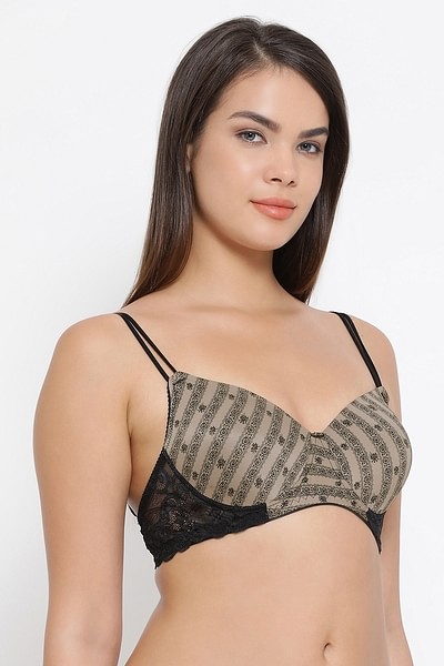 T-shirt Bra with Lace Back
