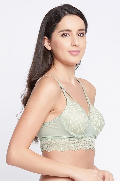Cacique, Intimates & Sleepwear, Cacique Green Satin Cleavage Solution  Seriously Sexy Padded Underwire Bra 4d