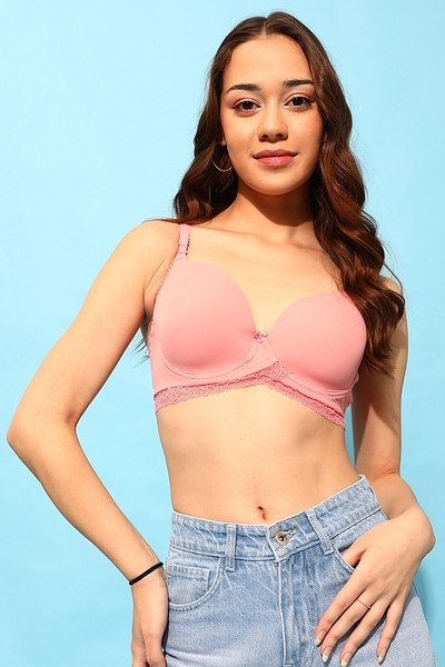 Buy Light Pink Padded T-Shirt Bra 40C, Bras