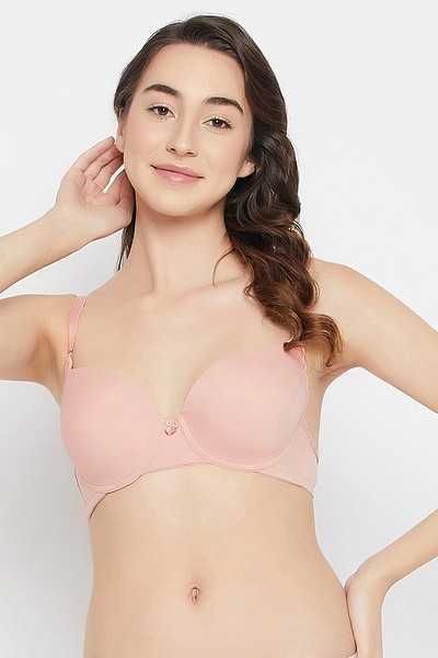Buy Padded Underwired Full Cup Multiway T-shirt Bra in Nude Colour