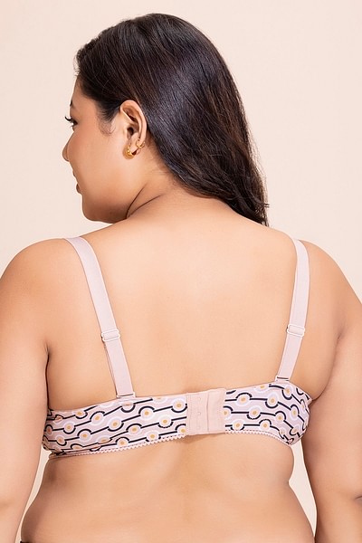 Buy Padded Underwired Full Cup Printed Multiway T-shirt Bra in Nude Colour  Online India, Best Prices, COD - Clovia - BR2418C24