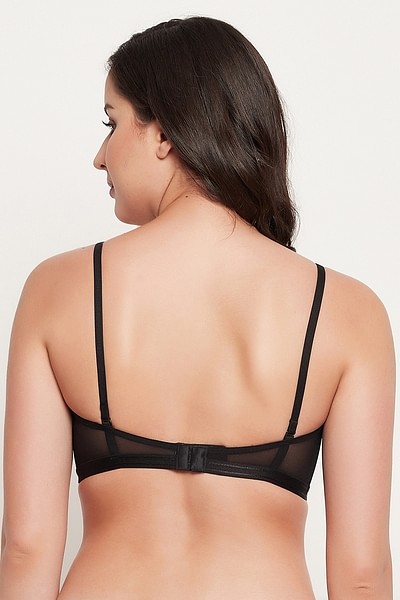 Buy Padded Underwired Full Cup Strapless Balconette Bra in Black - Lace  Online India, Best Prices, COD - Clovia - BR2157K08