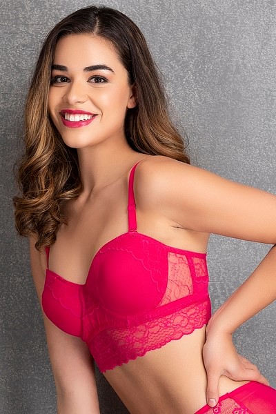 Buy Padded Underwired Level-2 Push-up Multiway Balconette Bra in