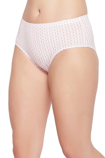 Women's 100% Cotton Briefs Mid Waist High Elastic Panties Sexy
