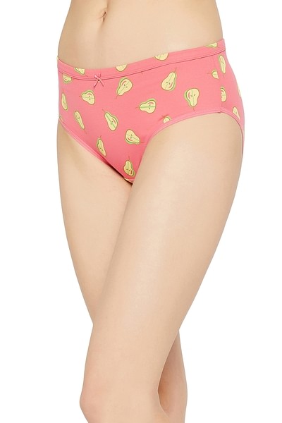 Buy Mid Waist Fruit Print Hipster Panty in Hot Pink - Cotton Online India,  Best Prices, COD - Clovia - PN3515A22
