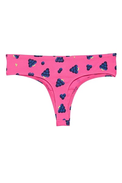 Buy Low Waist Fruit Print Thong in Hot Pink with Inner Elastic - Cotton  Online India, Best Prices, COD - Clovia - PN3516A22