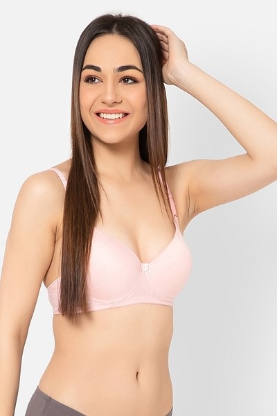 Amante Solid Padded Wired Demi Coverage Level-2 Push Up Bra