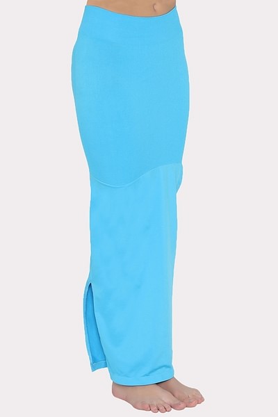 Sky blue lycra cotton saree shapewear - G3-WSP00059