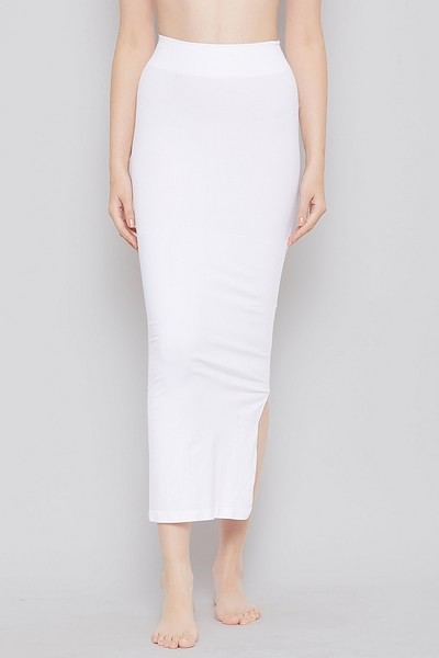 Buy COOL WHITE Saree Shapewear for Women - Body Shaper Petticoat