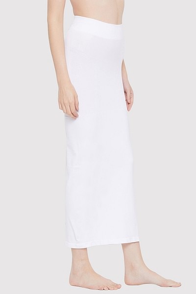 Buy Divra Clothing Women White Solid Cotton Saree Shapewear (Xl) Online at  Best Prices in India - JioMart.
