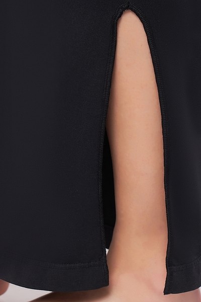 Saree Shapewear Petticoat with Drawstring in Black
