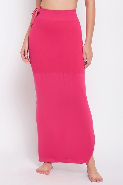 Buy Saree Shapewear Petticoat with Drawstring in Dark Pink Online