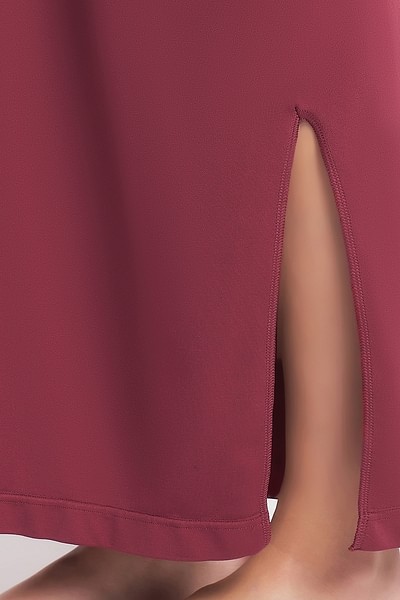 Buy CLOVIA Maroon Saree Shapewear with Drawstring in Maroon