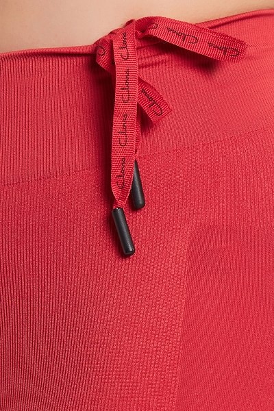 Red Solid Micro Fiber Saree Shapewear - Inddus - 3734970