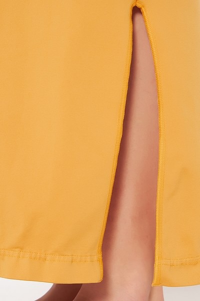 LIFE-TALE Saree Shapewear Petticoat (Yellow)