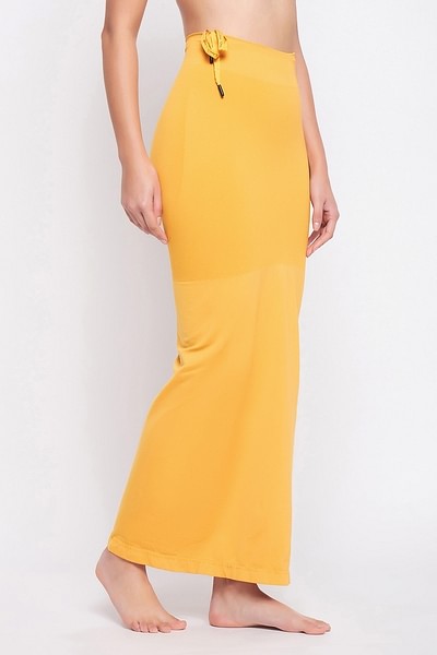 Clovia Women's Saree Shapewear Yellow Color Petticoat