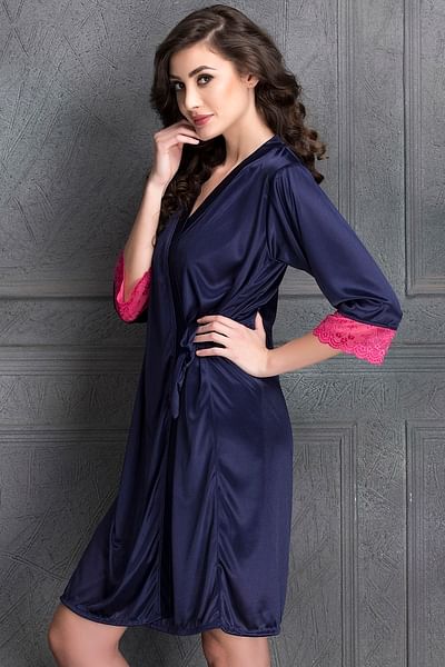 Navy hotsell satin nightdress