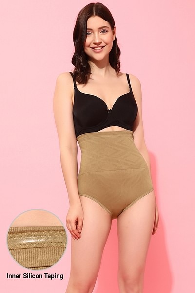 Brown Thong Shapewear: Ultimate Tummy Control And Slimming Bodysuit