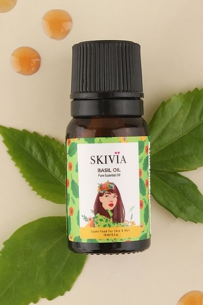 Buy Skivia Basil Essential Oil 10 ml Online India Best Prices