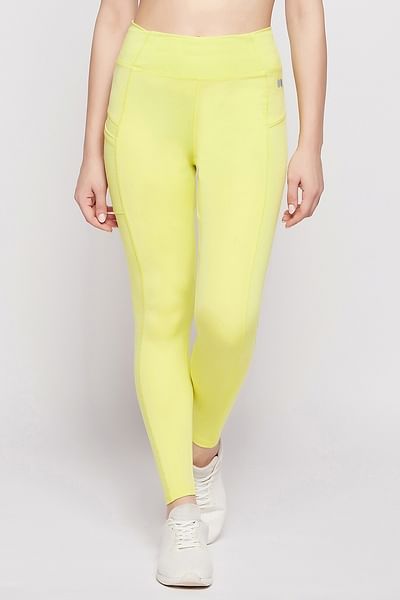 Buy Neon Yellow Leggings for Women, High Waisted or Mid Rise, Neon Workout  Pants, High-visibility Running Leggings, Solid Neon Workout Clothes Online  in India - Etsy