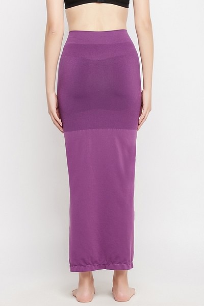 Saree Shapewear Petticoat with Side-Slit in Violet