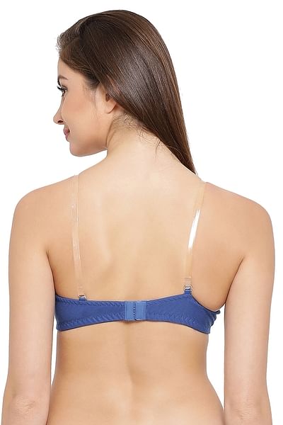 Tube bra with clearance transparent straps and back