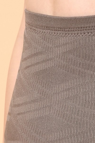 Buy Clovia Grey Self Print Tummy Tucker Shapewear for Women Online