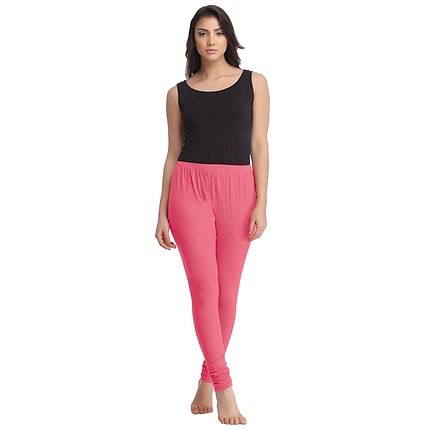 Buy online Pink Solid Cotton Legging from Capris & Leggings for Women by  Drapez for ₹299 at 74% off | 2024 Limeroad.com