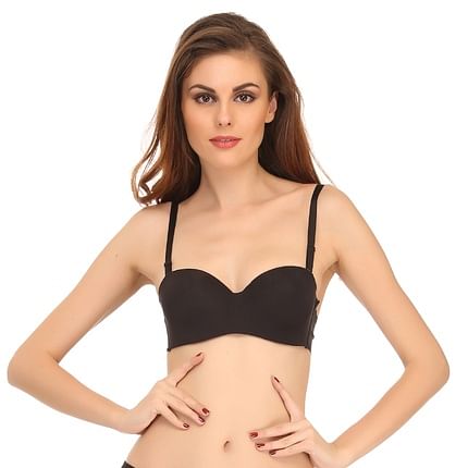 Buy Lightly Padded Seamless T-shirt Bra In Black Online India, Best Prices,  COD - Clovia - BR0457P13