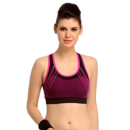 cotton spandex sports bra