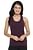 Tank Top in Dark Purple - Cotton	