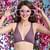 Cotton Plunge Neck Front Open Bra - Purple