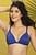 Cotton Rich Non-Padded Non-Wired Front Open T-Shirt Bra In Blue