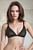 Cotton Rich Non-Padded Front Open Plunge Bra In Black