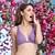 Plunge Neck Front Open Bra In Cotton Blend
