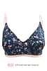 Buy Non-Padded Non-Wired Full Coverage Floral Print Bra- Cotton