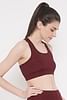 Buy Medium Impact Padded Sports Bra with Removable Cups in Maroon Online  India, Best Prices, COD - Clovia - BR2084A09