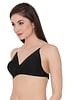 Buy Demi Cup Bra with Transparent Straps & Back In Black - Cotton Online  India, Best Prices, COD - Clovia - BR0686P13