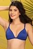 Buy Cotton Rich Non-Padded Non-Wired Front Open T-Shirt Bra In Blue Online  India, Best Prices, COD - Clovia - BR0768P08