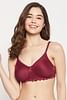 Buy Non-Padded Non-Wired Full Cup T-shirt Bra in Maroon - Cotton Online  India, Best Prices, COD - Clovia - BR3005P09