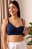 Buy Non-Padded Non-Wired Full Cup Feeding Bra in Navy - Cotton Online  India, Best Prices, COD - Clovia - BR2416A08