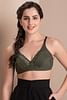 Buy Non-Padded Non-Wired Full Cup Multiway Bra in Moss Green