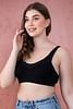 Buy Non-Padded Non-Wired Full Figure Bra in Black - Cotton Online