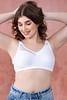 Buy Non-Padded Non-Wired Full Figure Printed Bra in White - Cotton Online  India, Best Prices, COD - Clovia - BR0185O18