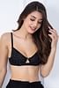 Buy Non-Padded Underwired Demi Cup Bra in Black - Lace Online India, Best  Prices, COD - Clovia - BR2293P13