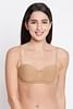 Buy Padded Non-Wired Demi Cup Strapless Balconette Bra in Nude Colour -  Cotton Online India, Best Prices, COD - Clovia - BR2217P24